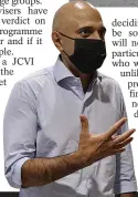  ??  ?? Confident...Sajid Javid yesterday