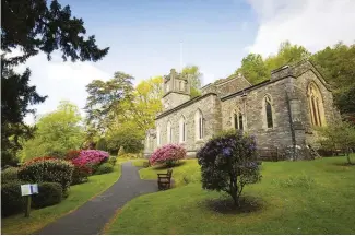  ??  ?? ABOVE From 1833 to 1834, Wordsworth served as a warden at St Mary’s Church, very near his home at Rydal Mount