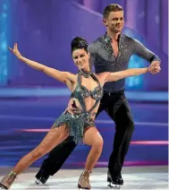  ??  ?? Jeff taking part in Dancing on Ice in 2011 with Isabelle Gauthier