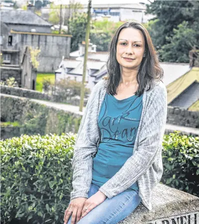  ??  ?? Moving tale: Fiona Cassin outside her current home in Rathdrum, Co Wicklow. Read her account of renting in Ireland in The Week – Page 31
