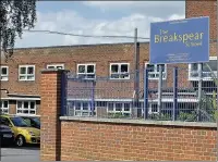  ??  ?? n JOBS RISK: Breakspear School, in Bushey Road, Ickenham
File