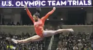  ?? Gregory Bull / Associated Press ?? Simone Biles competes on the balance beam during the women’s U.S. Olympic gymnastics trials in San Jose, Calif., in July 2016.