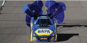  ?? Marc Gewertz / AP ?? Funny Car ‘s Ron Capps is a three-time Houston winner.