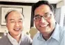  ?? PTI ?? SoftBank Group Chairman & CEO Masayoshi Son (left) with Paytm founder Vijay Shekhar Sharma