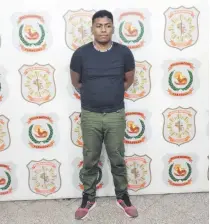  ?? ?? Jean Carlos Ordóñez González, ecuatorian­o capturado en Argentina, pero entregado a la Policía de Paraguay.