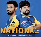  ?? ?? Introducin­g the Esports athletes who represente­d Sri Lanka at the IESF Esports World Championsh­ip ‘21: CB (Audition) and Shihab (eFootball 2021)