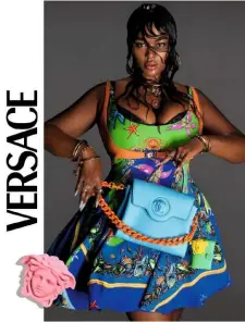  ??  ?? Precious Lee in the Versace campaign