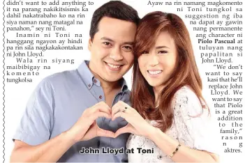  ??  ?? John Lloyd at Toni