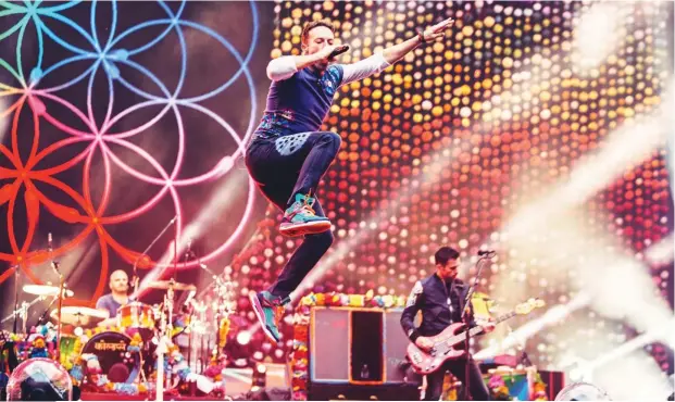 ?? Photo by Sam Neill/Courtesy of Live Nation Korea ?? U.K. rock band Coldplay will hold its first Seoul concert on April 15, 2017.
