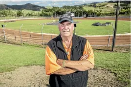  ??  ?? Allan Powell has been a Huntly speedway committee member for 24 years due to his love of motorsport.