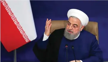  ??  ?? Le président iranien a traité son ennemi israélien de «mercenaire» et les Etats-Unis «d’arrogance mondiale»