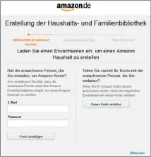  ??  ?? Die gemeinsame Nutzung von Inhalten ist bei Amazon unnötig komplizier­t. Gekaufte Bücher beispielsw­eise lassen sich teilen, geliehene dagegen nicht.