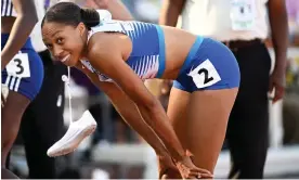  ?? Jewel Samad/AFP/Getty Images ?? ‘A moment I will never forget’: Allyson Felix ends her career again, this time with an unexpected appearance for the US team in the women’s 4x400m relay heats. Photograph: