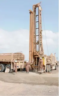  ?? — Oman News Agency ?? Drilling rigs have been pressed into service at four locations in Muscat.