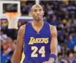  ?? AP FILE ?? Kobe Bryant went from high school in Philadelph­ia to the NBA and the Lakers in 1996. He says this is his final season.