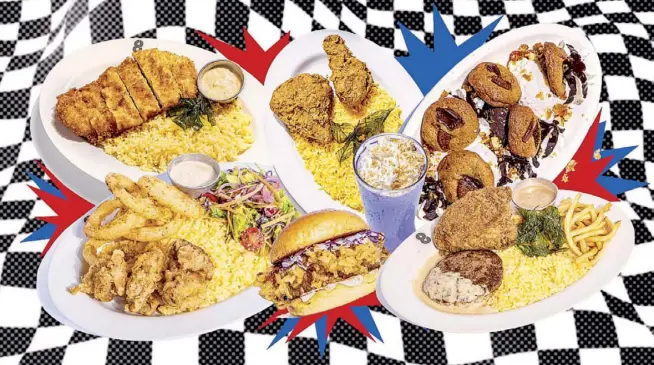 ?? Art by NEAL P. CORPUS ?? 8Cuts' new menu adds some gut-filling rice meals with fried chicken and pork chop, and desserts incorporat­ed from its sister restaurant­s.
