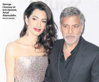  ?? PHOTO WENN ?? George Clooney et son épouse, Amal Alamuddin.