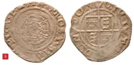  ??  ?? 9
Base Rose penny of Philip and Mary (© Portable Antiquitie­s Scheme, CC BY-SA 4.0 licence)