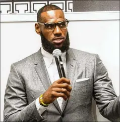  ?? PHIL LONG / AP 2018 ?? LeBron James said after Thursday’s exhibition he wants the Louisville police officers who shot and killed Breonna Taylor to be arrested. Taylor was shot eight times March 13 when three police officers executed a search warrant for two subjects who were not at her residence.