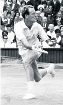  ??  ?? Coping strategy Alasdair adopted the name of Australian three-times Wimbledon finalist Fred Stolle because it was easier to say than his own