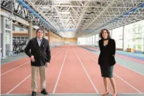  ?? ABC ?? Luis García Montero, director del Instituto Cervantes, e Irene Lozano, presidenta del Consejero Superior de Deportes