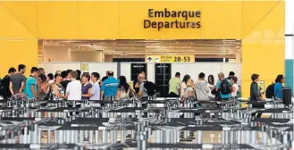  ?? EVELSON DE FREITAS/ESTADÂO - 15/01/2015 ?? Ganhos. Aeroporto de Guarulhos: risco trazido pela eleição pode ‘frear’ ritmo da expansão
