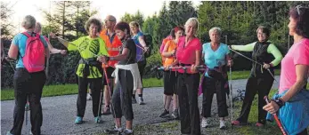  ?? FOTO: SCHMID ?? Gemeinsam in die Nacht hineinlauf­en – dieses Angebot nahmen viele Teilnehmer am Montag wahr.