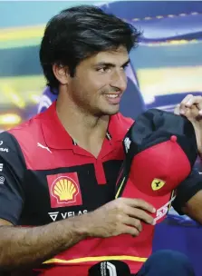  ?? ANSA ?? Carlos Sainz, 28 anni, da due stagioni alla Ferrari