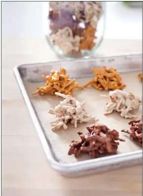  ?? (Courtesy of America’s Test Kitchen) ?? Crunchy Butterscot­ch Haystacks