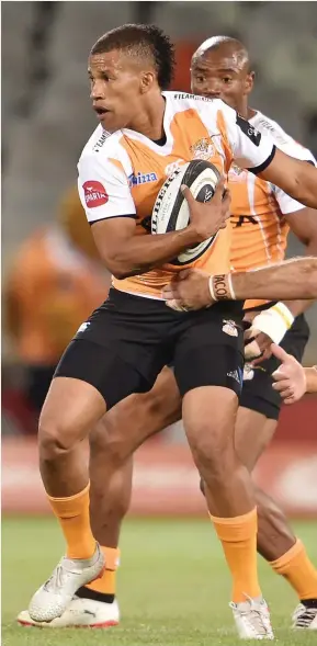  ??  ?? Battlers: Cheetahs have exceeded expectatio­ns in the PRO14 but they have lost Clayton Blommetjie­s, above, to the Scarlets