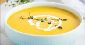  ?? ?? This butternut soup recipe is the best! made with ginger and rosemary, it’s super creamy and full of cozy fall flavour.