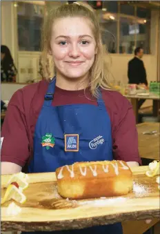  ??  ?? Ava Pierce with her award-winning lemon drizzle cake.