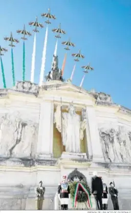  ?? PRENSA DEL PALACIO DE QUIRINALE ?? Sergio Mattarella, presidente italiano, ayer en el Día de la República.