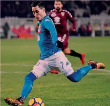  ?? LAPRESSE ?? José Callejon, 30 anni, è al Napoli dalla stagione 2013-14