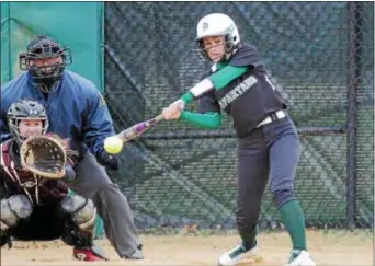  ?? JOHN BLAINE — FOR THE TRENTONIAN — FILE PHOTO ?? Steinert’s Carli Backlund had three hits Monday against Hightstown.