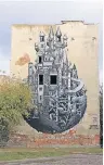  ??  ?? Das Wandbild „Castle“des britischen Künstler Phlegm von 2013.