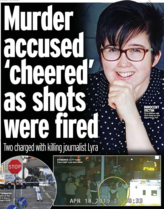  ??  ?? INNOCENT VICTIM
Lyra Mckee was shot dead as she observed a riot