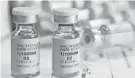  ?? CHERYL GERBER/JOHNSON & JOHNSON VIA AP ?? On Friday, Johnson & Johnson announced that the Food and Drug Administra­tion is letting it and Astrazenec­a resume testing of their COVID-19 vaccine candidates in the U.S.
