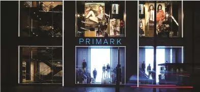  ??  ?? Primark’s flagship London store, on Oxford Street