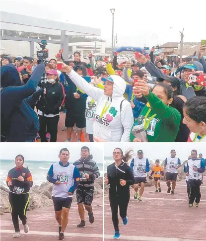  ?? SERGIO SÁNCHEZ ?? Al final de la competenci­a se brindó por todo lo sucedido en el 2018 .