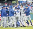  ?? AFP ?? The Mets celebrate their win.