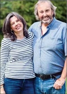  ??  ?? Health concerns: Helen Bailey with her fiance Ian Stewart