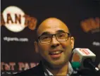  ?? KARL MONDON — STAFF PHOTOGRAPH­ER ?? Farhan Zaidi has been on both sides of the rivalry, as Dodgers general manager and now as Giants president of baseball operations.