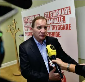  ?? Bild: JOHAN NILSSON/TT ?? HÄNGER PÅ BUDGETEN. Statsminis­ter Stefan Löfven ger nu nya besked om regeringsb­ildningen.