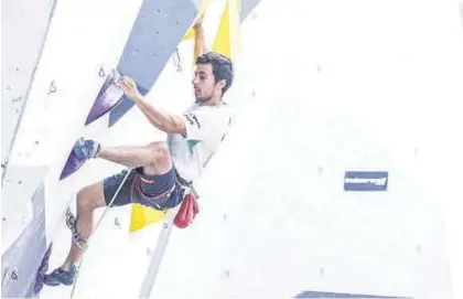  ?? FEDME ?? El escalador Javier Cano, que aparece en el listado de alto rendimient­o en el apartado de deportista­s y de entrenador­es.