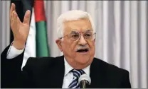  ?? PICTURE: REUTERS ?? Palestinia­n President Mahmoud Abbas.