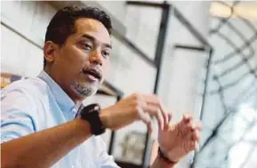  ?? PIC BY MOHD YUSNI ARIFFIN ?? Rembau member of parliament Khairy Jamaluddin says changes must be carried out to restore people’s support for Umno.