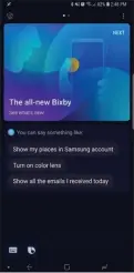  ??  ?? Bixby has a brand-new interface on the Galaxy Note 9.