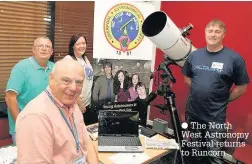  ??  ?? The North West Astronomy Festival returns to Runcorn