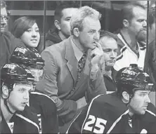  ?? Andrew D. Bernstein NHLI via Getty Images ?? TWO OF THE SEVEN SUTTER BROTHERS, Darryl, above, and Brent, below, will face off Saturday night when Darryl’s Kings face Brent’s Flames in Calgary. It will be the first time that Darryl and Brent are on opposing sides as coaches.